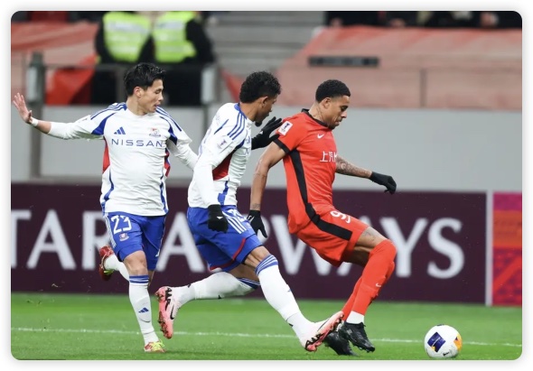 各赛事3连败+丢9球!海港0-2横滨 海港5分钟连丢2球天野纯传射